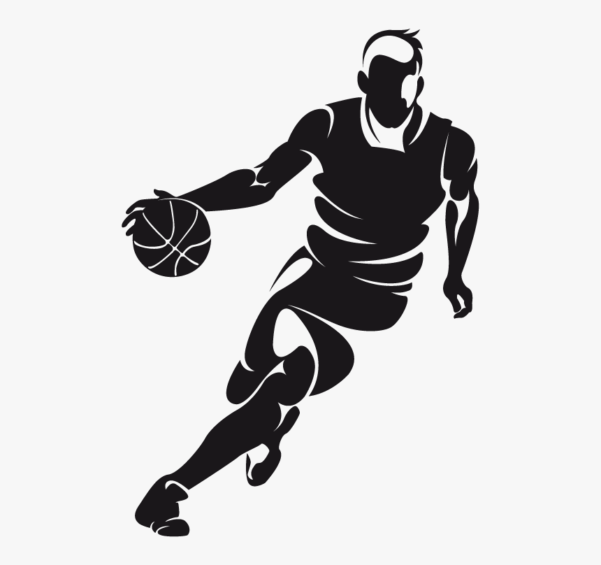 Basketball Png Download - Silhouette Basketball Player Png, Transparent Png, Free Download