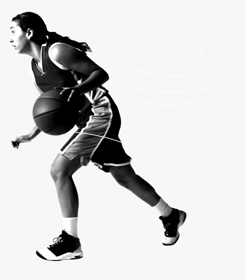 Transparent Teenage Girl Png - Dribble Basketball, Png Download, Free Download