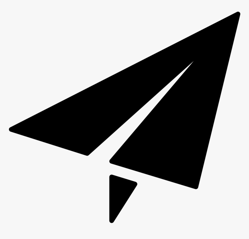 Line,font,black And - Paper Airplane Silhouette Png, Transparent Png, Free Download