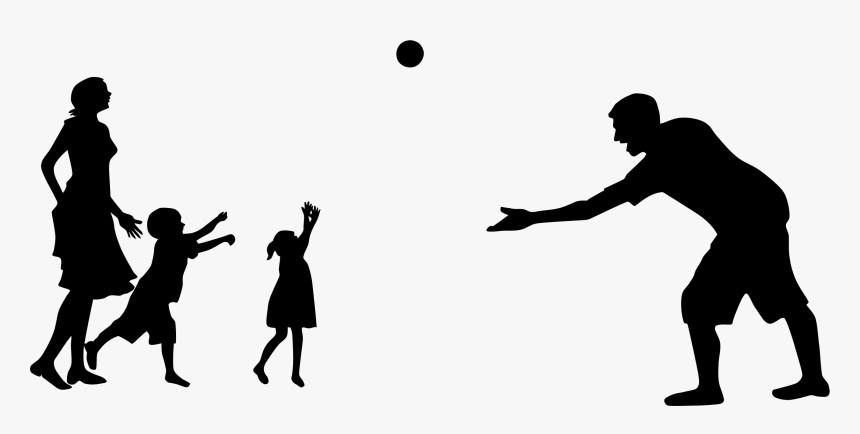 Clip Art For Free Download - Family People Silhouette Png, Transparent Png, Free Download