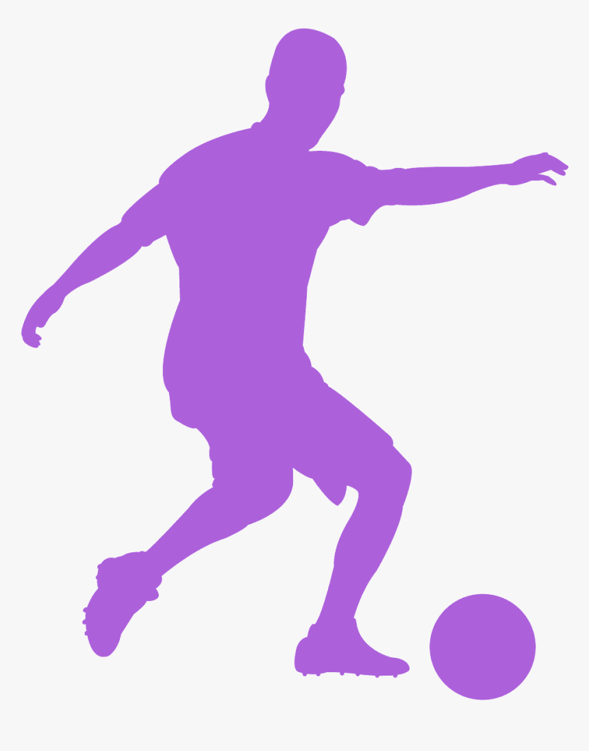 Purple Soccer Player Clipart, HD Png Download, Free Download