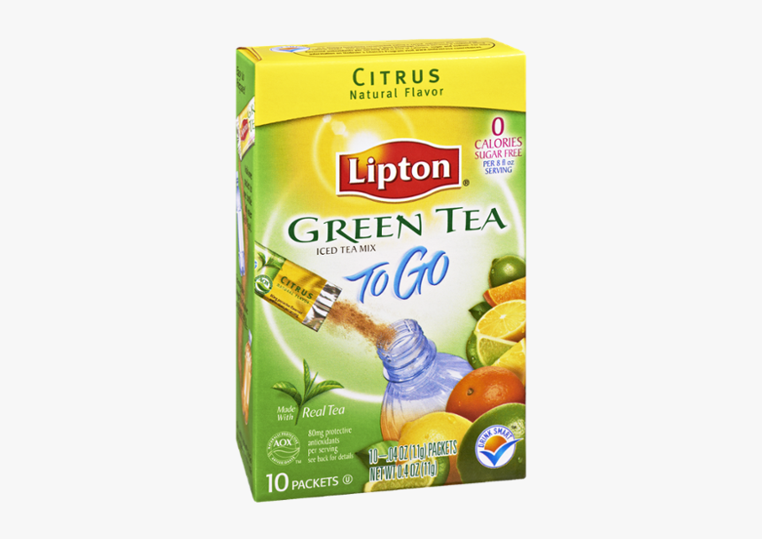 Lipton Citrus Green Tea To Go, HD Png Download, Free Download
