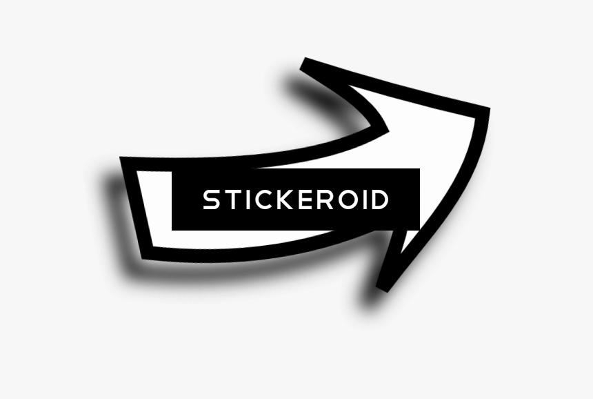White Arrow Sideways Clip Art - Calligraphy, HD Png Download, Free Download