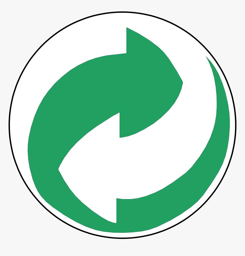 Recycling Symbol Green Clip Art - Green And White Arrow Symbol, HD Png Download, Free Download