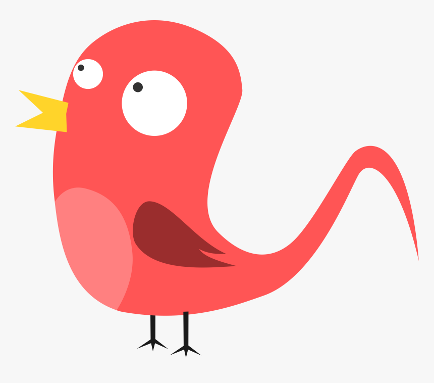 Red Birds Clipart - Cartoon Bird Vector Png, Transparent Png, Free Download