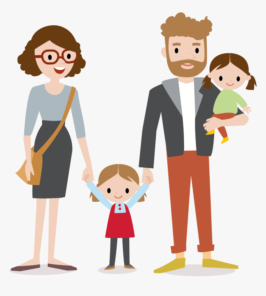 Parents Clipart 3 Person Parents And Kids Clipart- - Parents Png, Transparent Png, Free Download