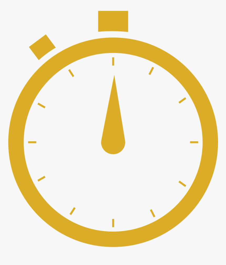 Clockicon Gold - Gold Clock Icon Png, Transparent Png, Free Download