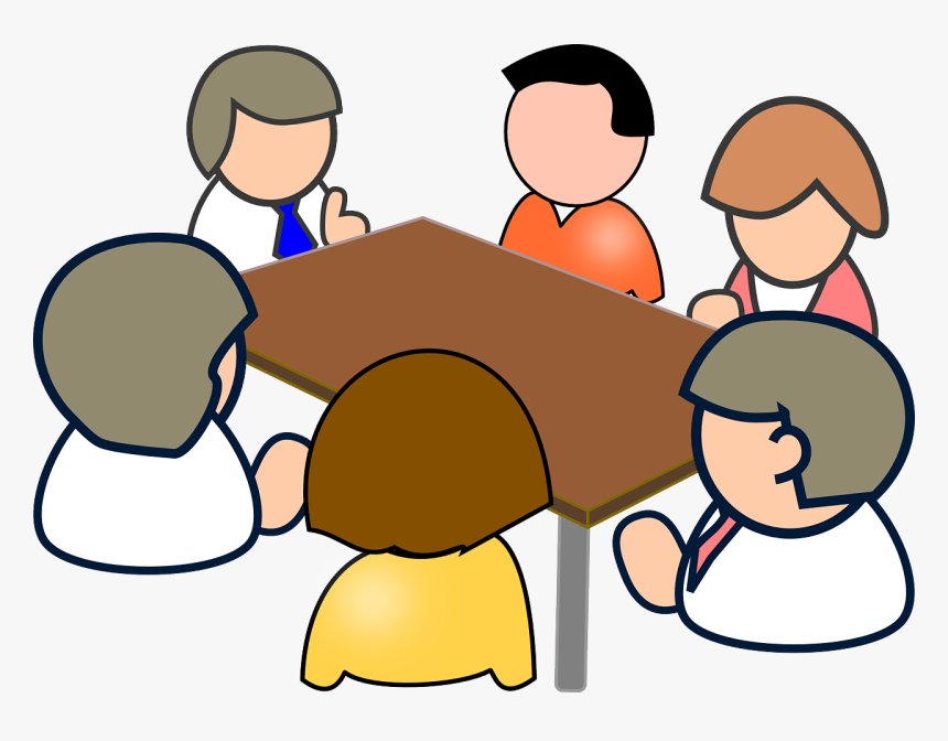 Meeting, Conference, People, Table, Scientists - Meeting Clipart, HD Png Download, Free Download