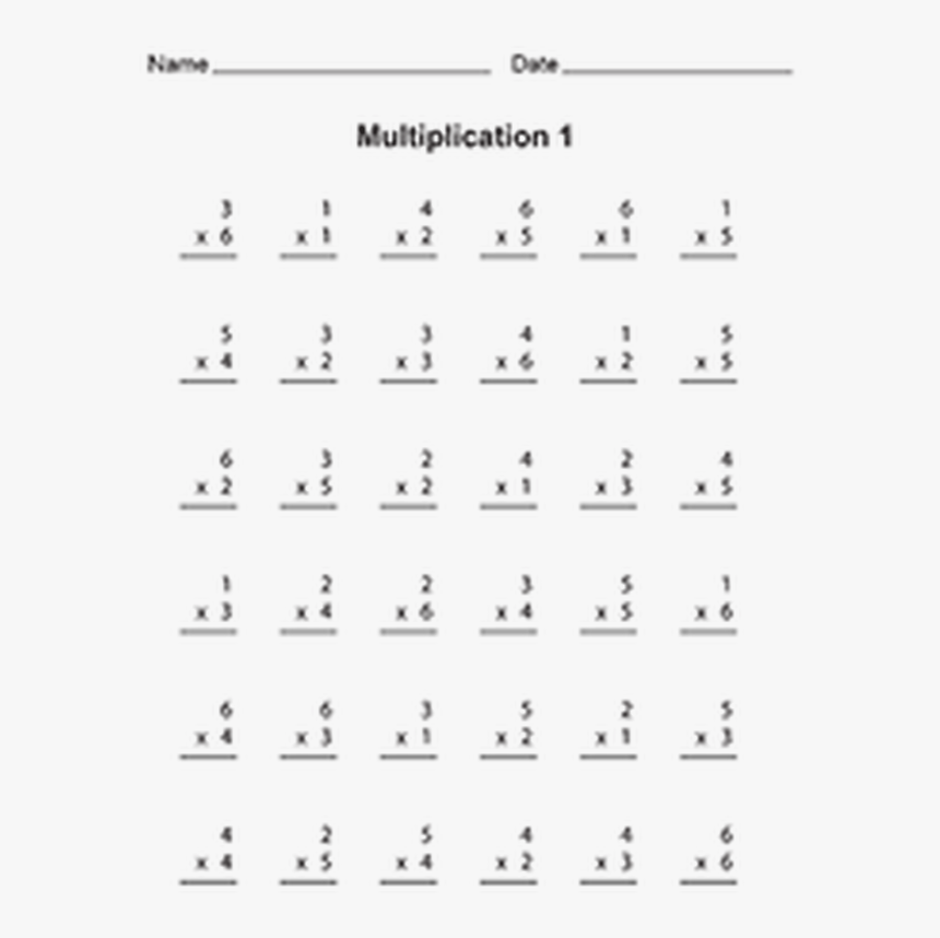 Free Printable Multiplication Table, HD Png Download, Free Download