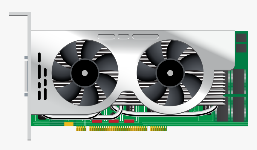 Dualcore Computer Videocard Png Clipart - Видеокарта Png Без Фона, Transparent Png, Free Download