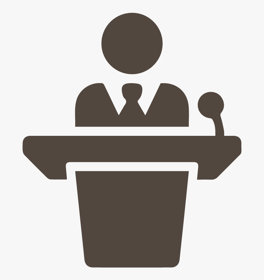 Speakers Transparent Person - Person On A Podium, HD Png Download, Free Download