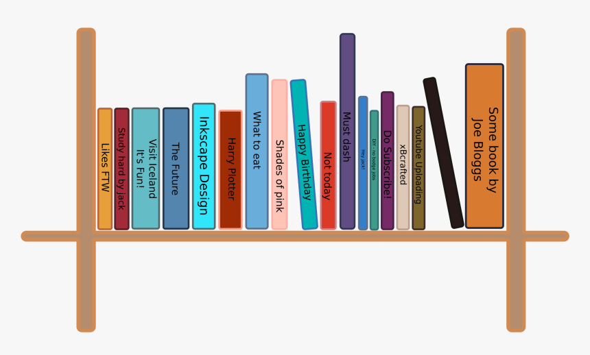 Book Shelf Clipart Png, Transparent Png, Free Download