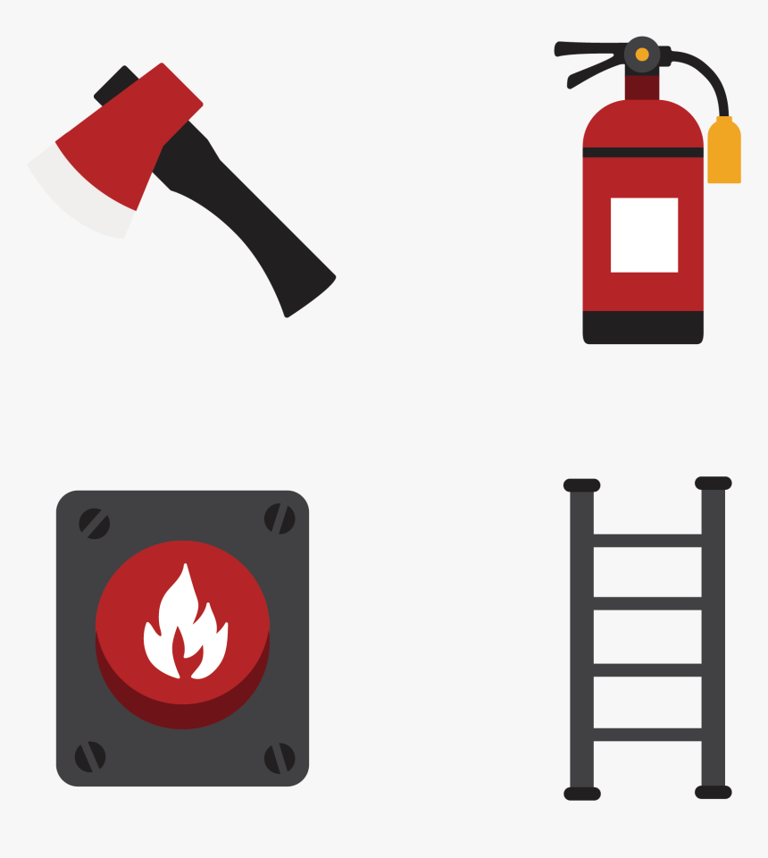 Vector Graphics Image Firefighter Computer Icons Illustration - Materiales Que Usan Los Bomberos, HD Png Download, Free Download