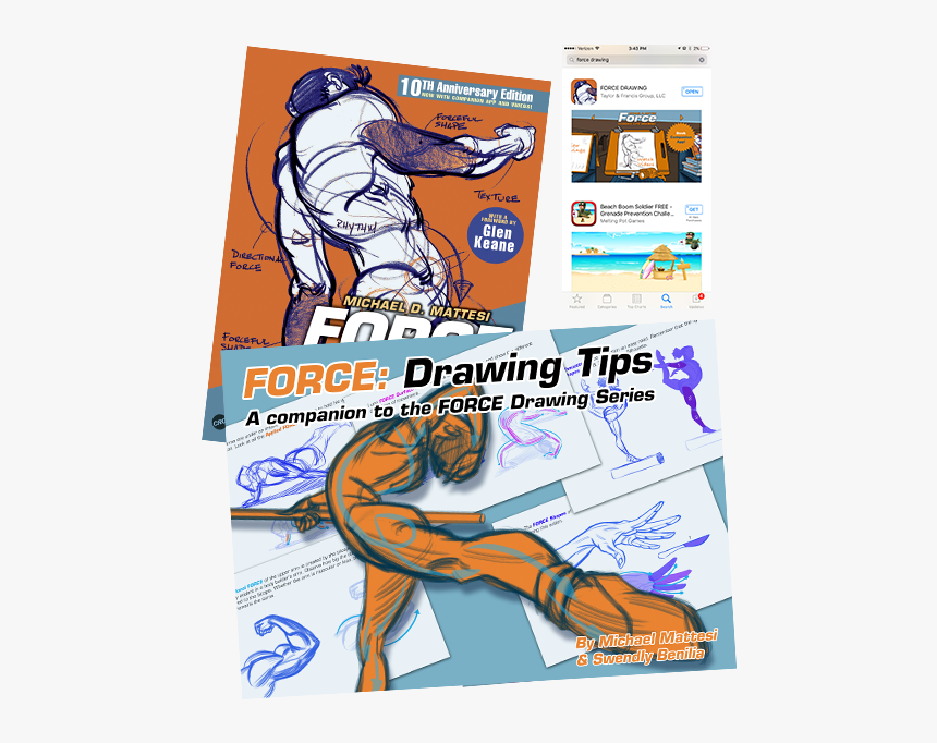 Force Drawing Human Anatomy Michael Mattesi, HD Png Download, Free Download