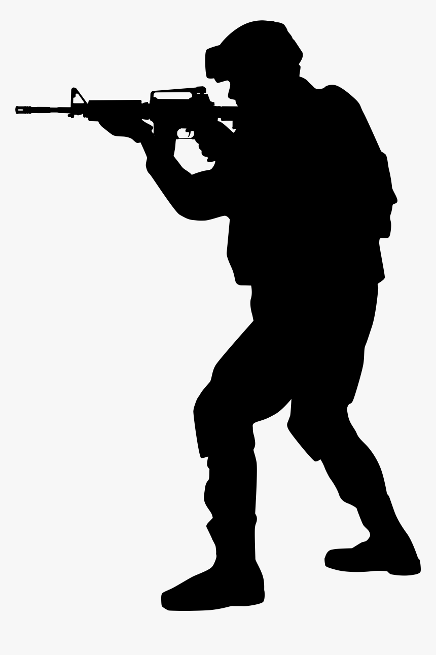 Soldier Silhouette Png, Transparent Png, Free Download