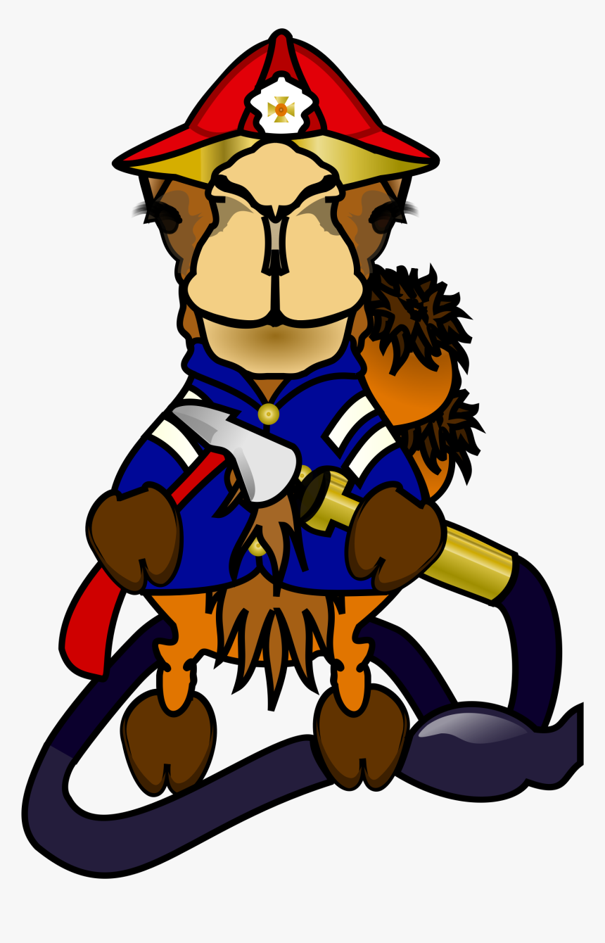 Vector Clip Art Of Camel The Firefighter - Camel, HD Png Download, Free Download