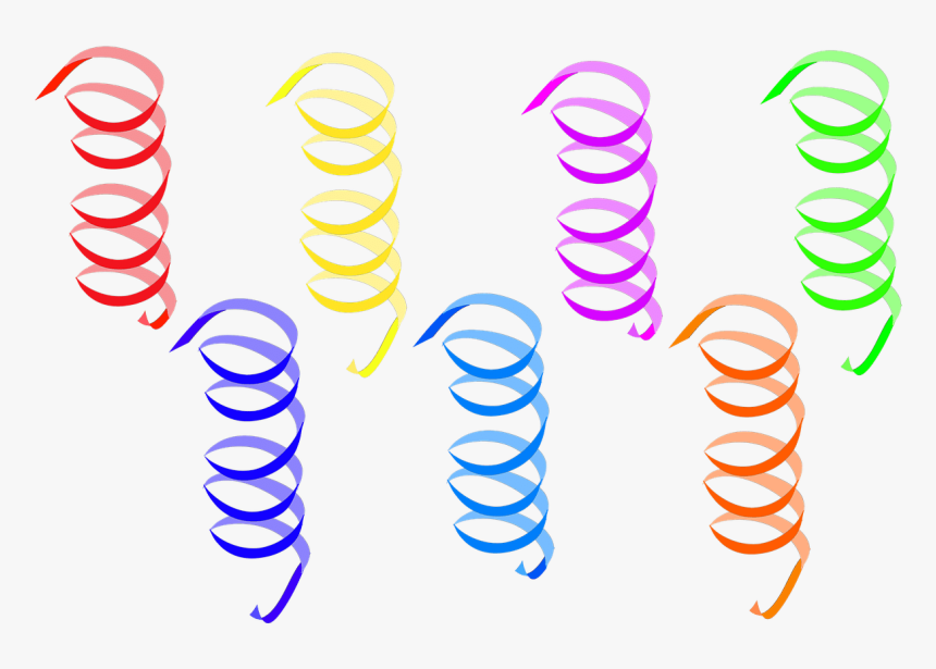 Serpentinas 7 Piezas - Streamer .png, Transparent Png, Free Download