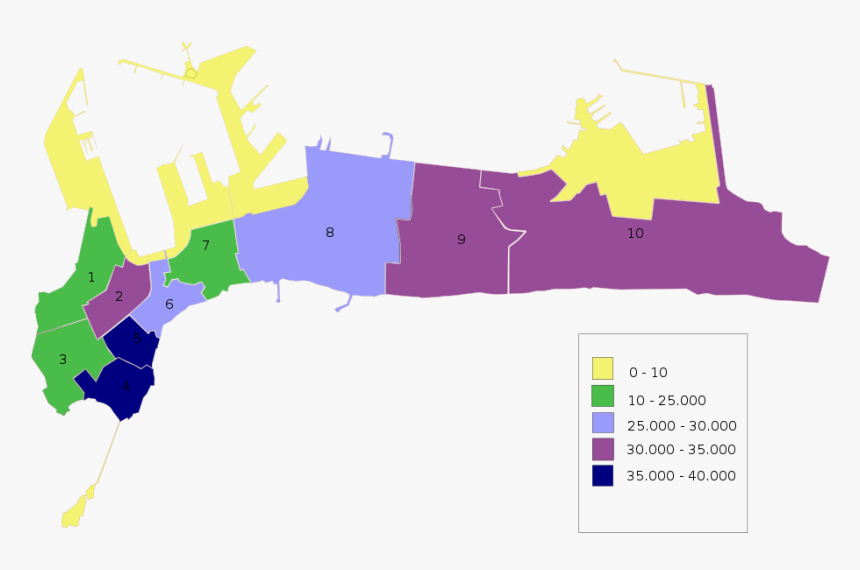 Barrios De Cadiz Capital - Barrios De Cadiz Mapa, HD Png Download, Free Download