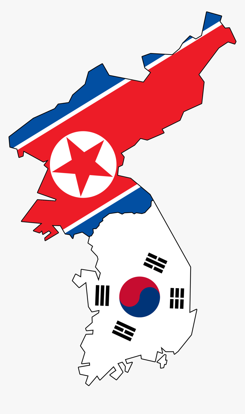 Culture Drawing South Korean Huge Freebie Download - North Korea Flag And South Korea Flag, HD Png Download, Free Download