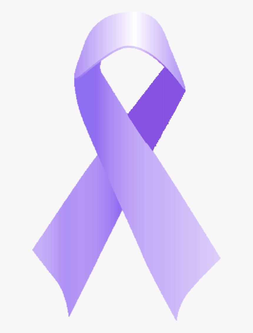 Purple Ribbon Clipart - Light Purple Cancer Ribbon, HD Png Download, Free Download