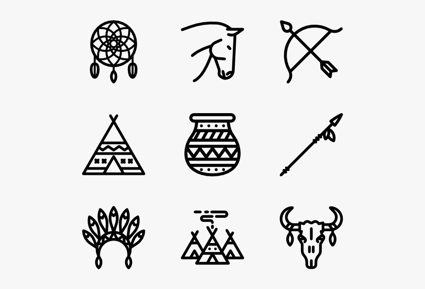 American Indigenous Signals - American Indian Icons, HD Png Download, Free Download