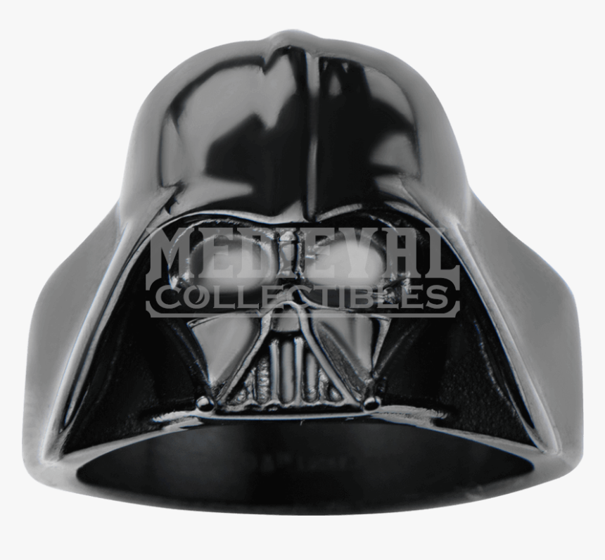 Darth Vader Black Large 3d Helmet Ring - Darth Vader, HD Png Download, Free Download