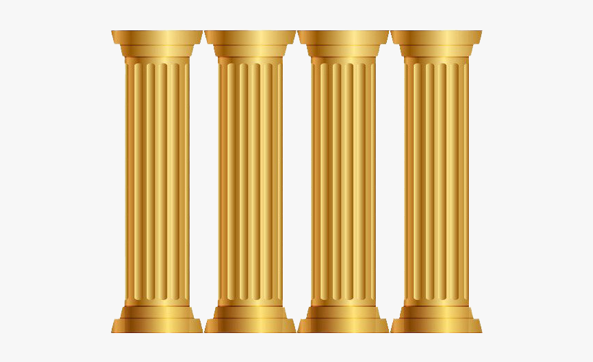 Golden Building Pillar Png - Pillar Png, Transparent Png, Free Download