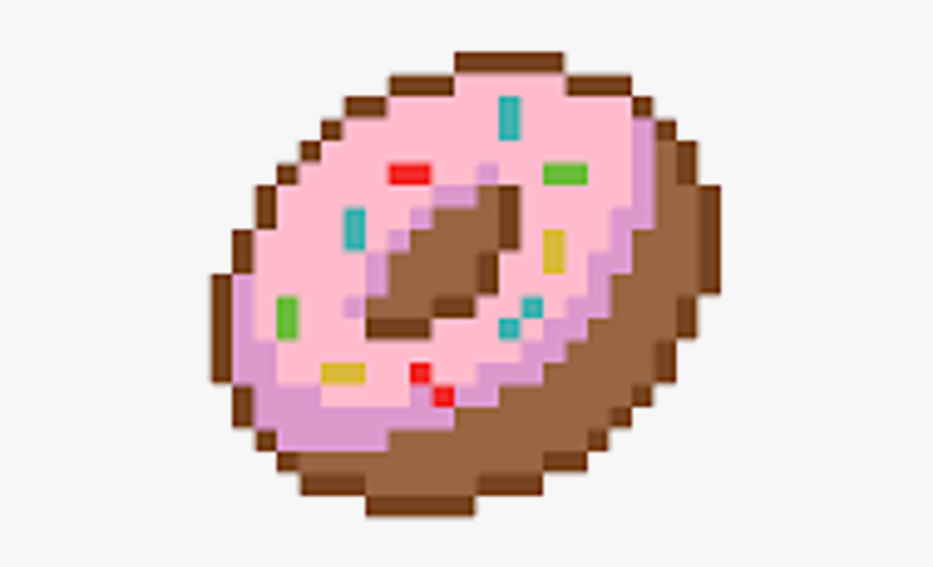 #donut #fofo #cute #kawaii #rosquinha #png #adesive - Pixel Art Donut, Transparent Png, Free Download