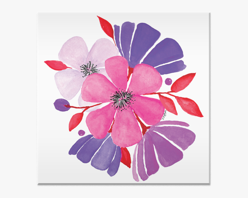 Azulejo Floral Aquarela Rosa De K"s Little Worldna - Gilliflower, HD Png Download, Free Download