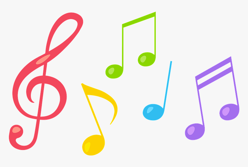 Musical Notes Colorful Clipart - ภาพ ตัว โน๊ ต เพลง, HD Png Download, Free Download