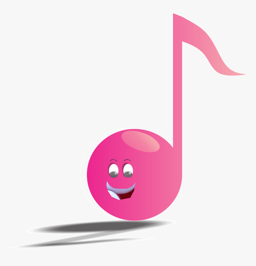 Music Note Art Free Photo - Simbol Nada Warna Pink, HD Png Download, Free Download