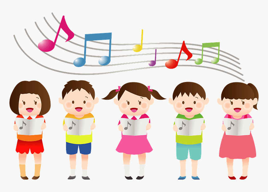 Children Singing Music Clipart - 合唱 子ども 歌っ て いる 様子 イラスト, HD Png Download, Free Download