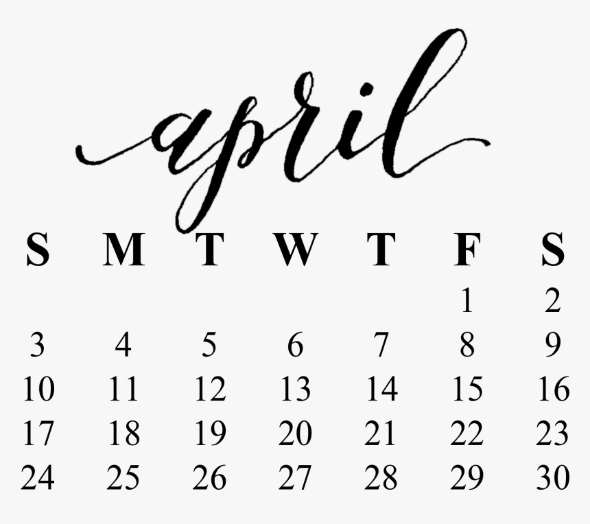 Make A Calendar , Png Download - April Calendar Png, Transparent Png, Free Download