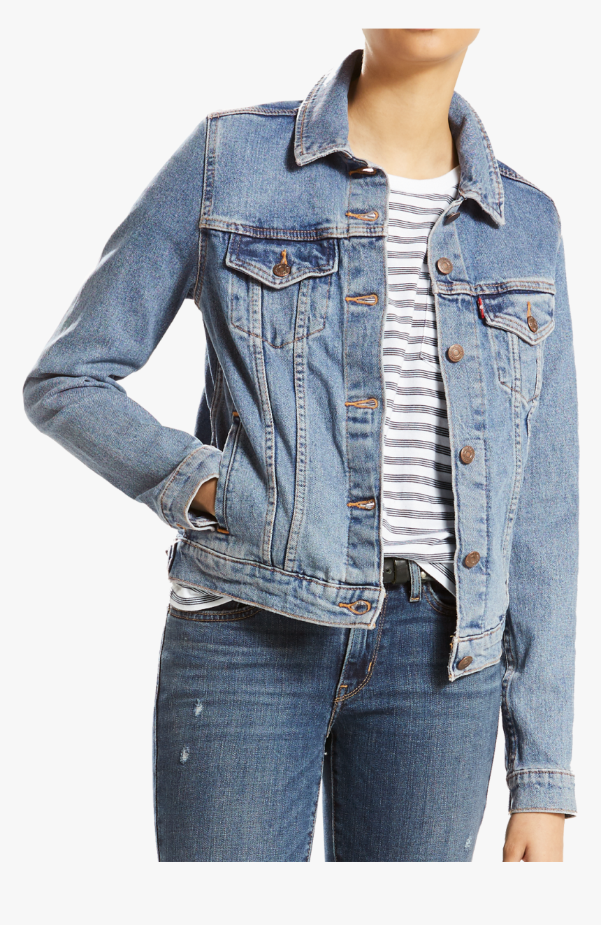 Transparent Denim Jacket Png - Levi S Jeans Jacket Womens, Png Download, Free Download