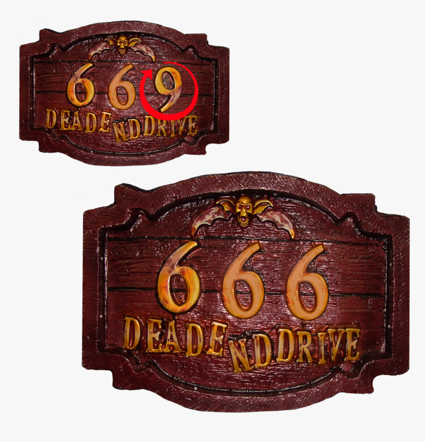 Haunted 666 Sign - Label, HD Png Download, Free Download