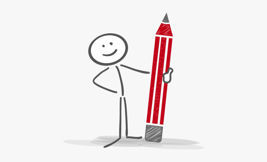 Stickman With A Pencil, HD Png Download, Free Download