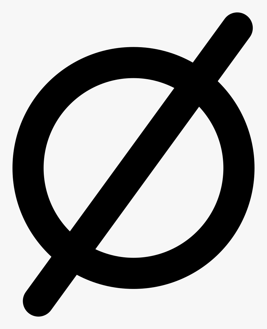 Empty Set Mathematical Symbol - Empty Math Symbol, HD Png Download, Free Download