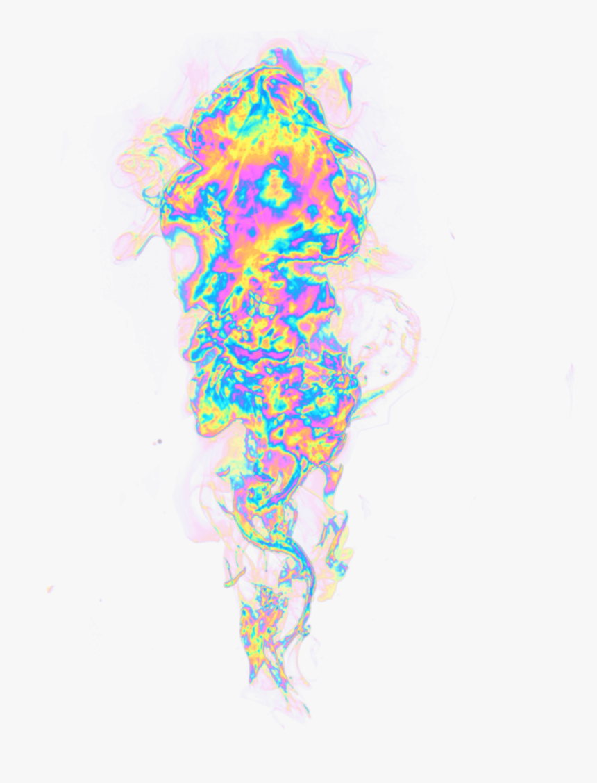 #smoke #steam #holo #holographic #colorful #rainbow - Pastel Rainbow Smoke Png, Transparent Png, Free Download