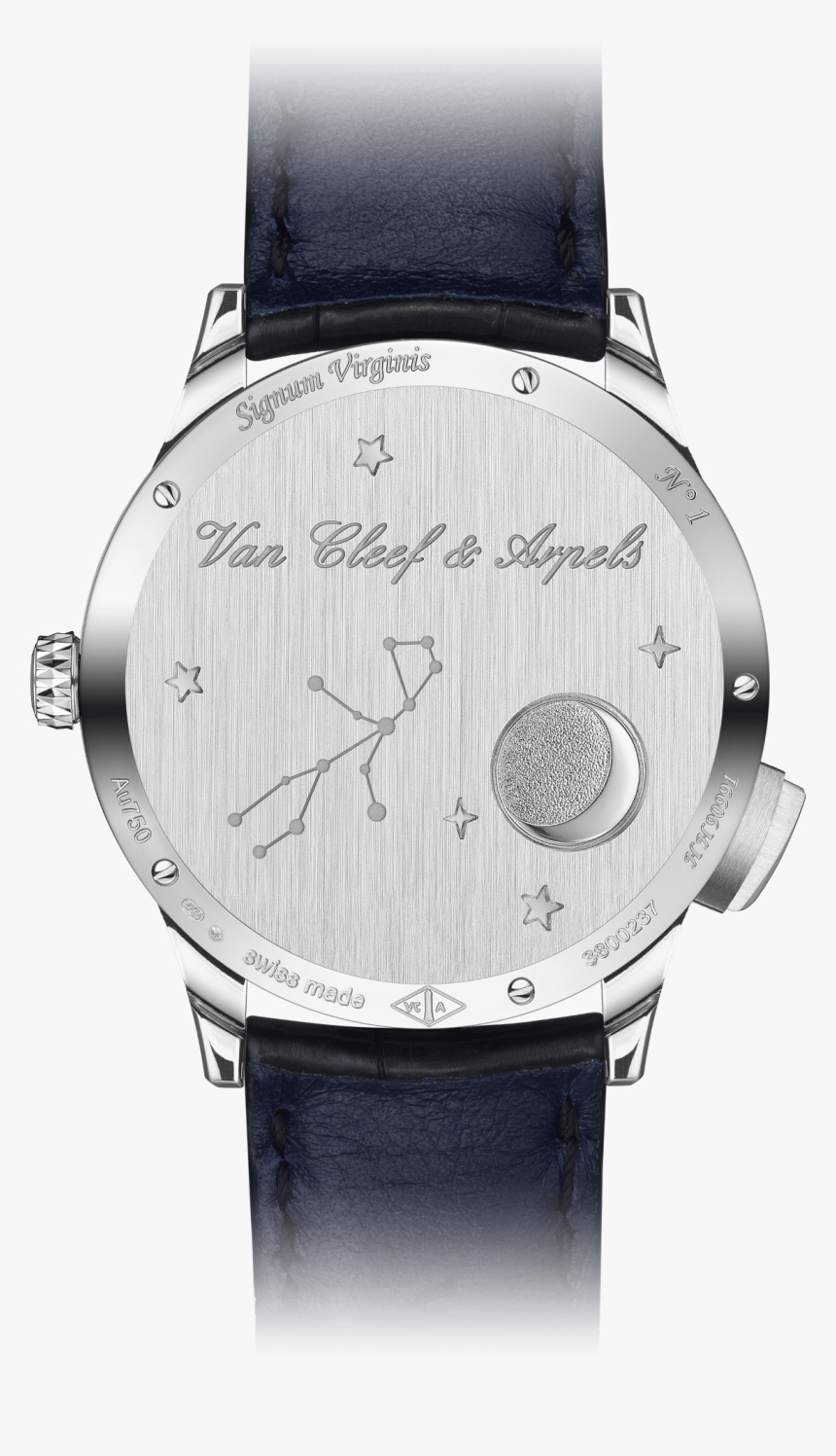 Midnight Zodiac Lumineux Virgo Watch,satin-finish Alligator, - Watch, HD Png Download, Free Download