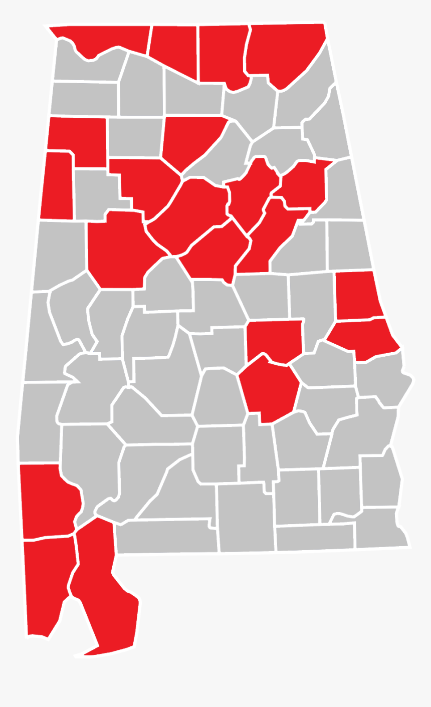 Cov#19 Cases By Counties Of Alabama 03 22 2020 - 2017 Alabama Senate Race, HD Png Download, Free Download