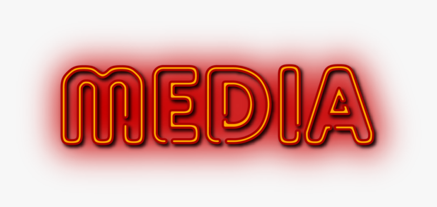 Media - Neon Sign, HD Png Download, Free Download