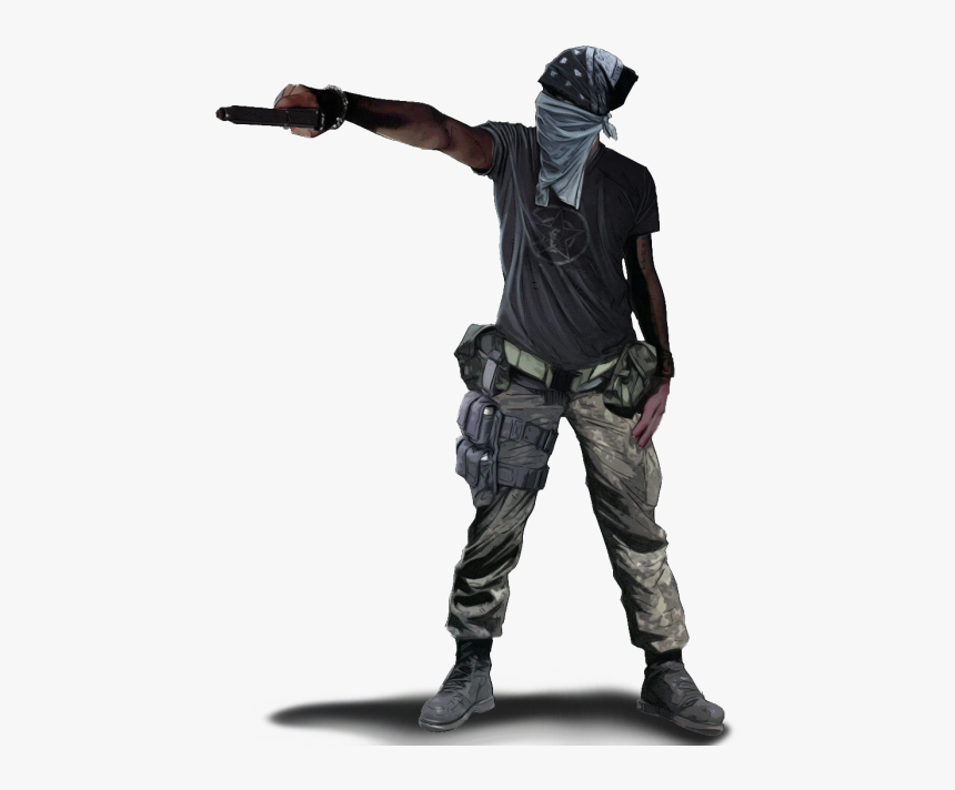 Gangster Holding A Gun, HD Png Download, Free Download