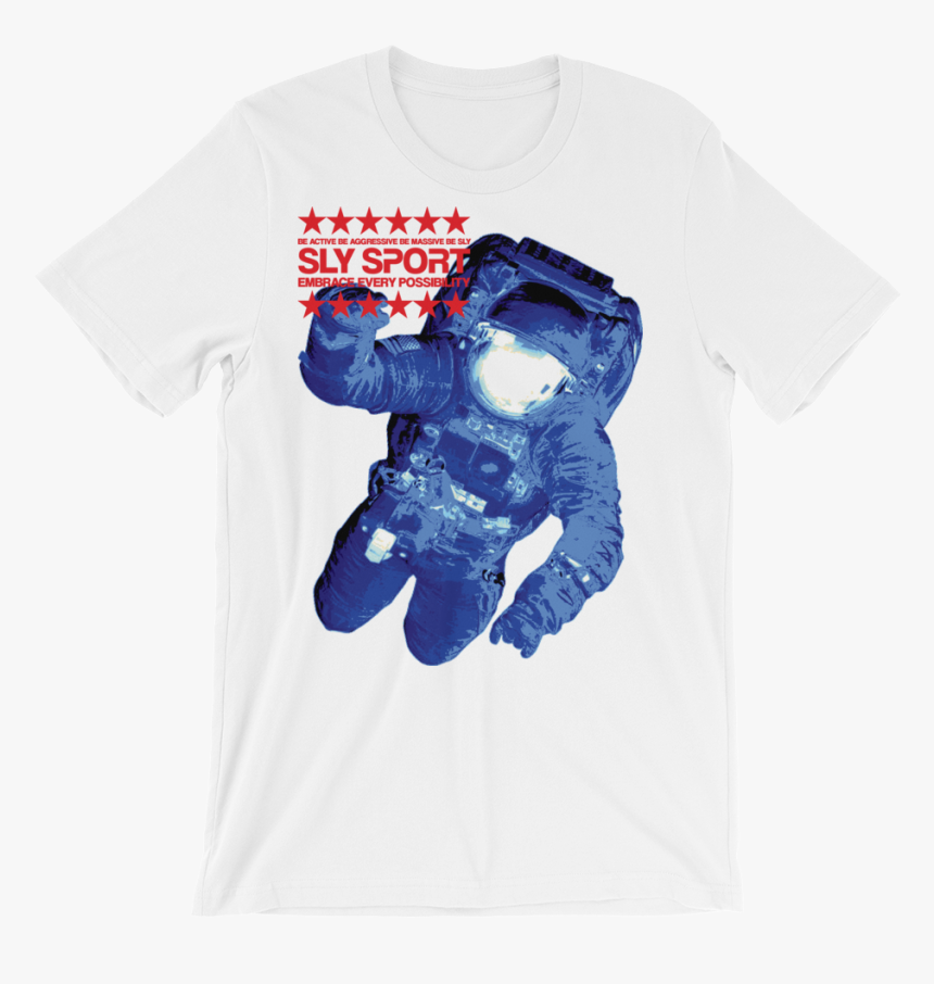 Image Of Floating Spaceman In Graphic T White - Captain America, HD Png Download, Free Download