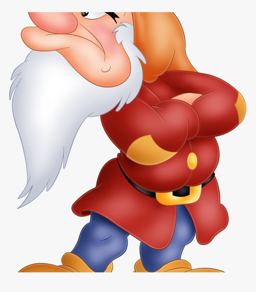 Frightening Grumpy Dwarf Vector Clipart Cute Borders - Grumpy Snow White Dwarf, HD Png Download, Free Download