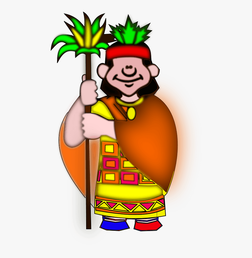 Native American Guy Clipart - Incas Cartoon, HD Png Download, Free Download