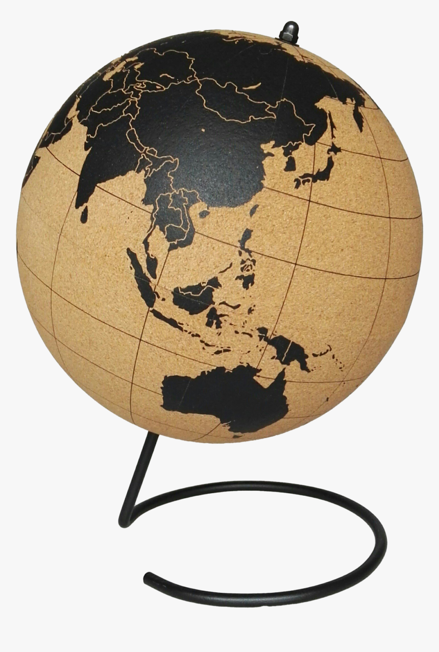 Cork Globe Png Image Hd - Black Globe With Pins, Transparent Png, Free Download