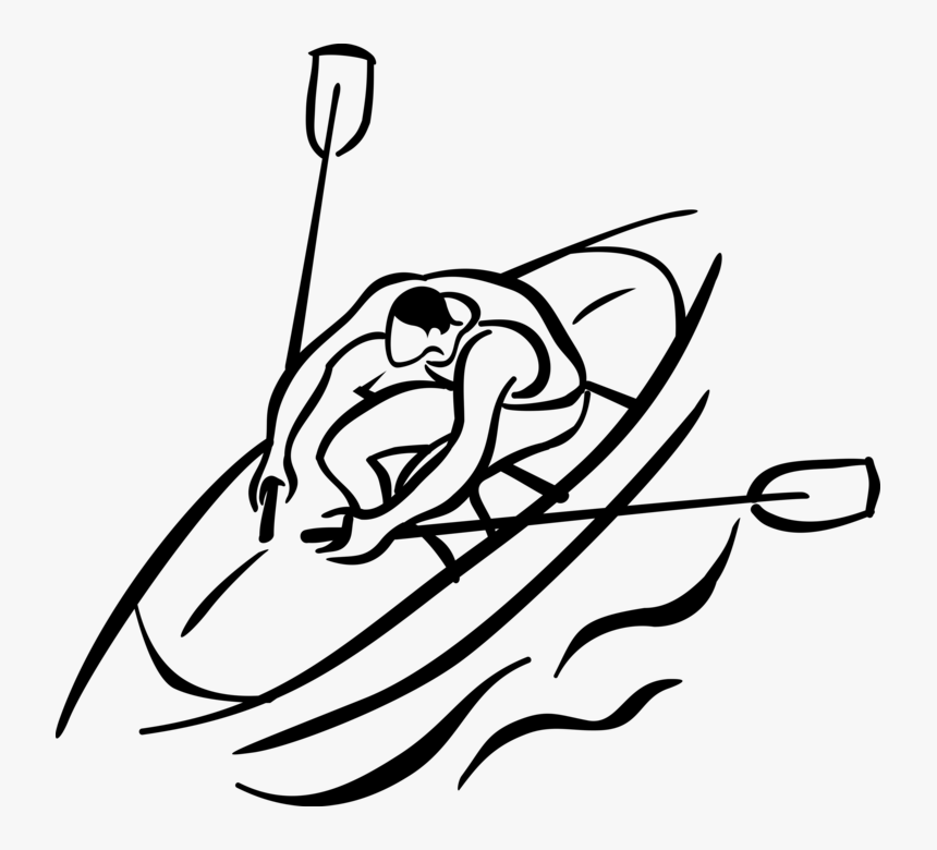 Clip Art Free Rowboat Or Row Boat With Oars - Clip Art, HD Png Download, Free Download