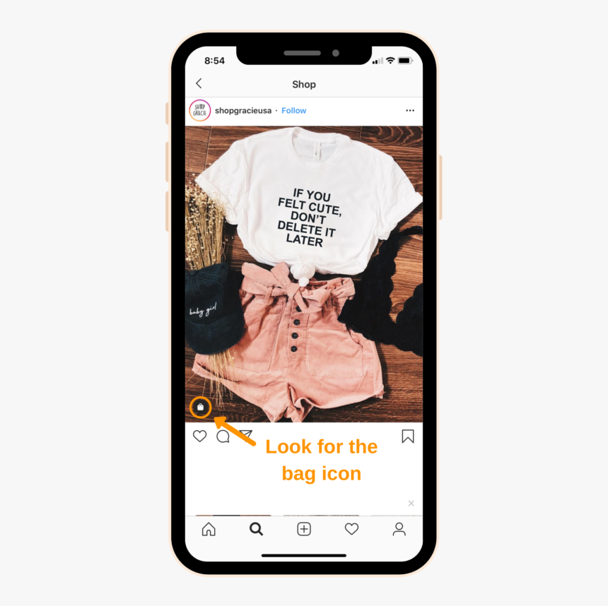 How To Spot An Instagram Shoppable Post - Iphone, HD Png Download, Free Download