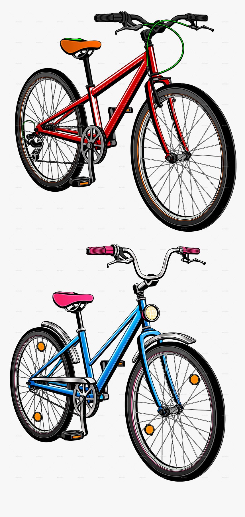 2 City Bicycles - Mountain Bike, HD Png Download, Free Download