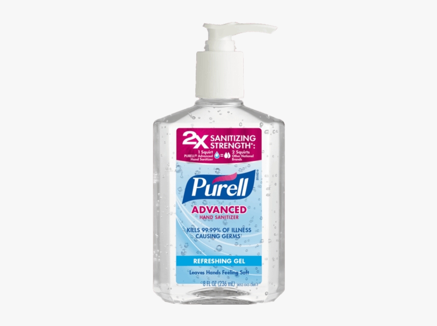 Hand Sanitizer Png Clipart - Purell Hand Sanitizer, Transparent Png, Free Download